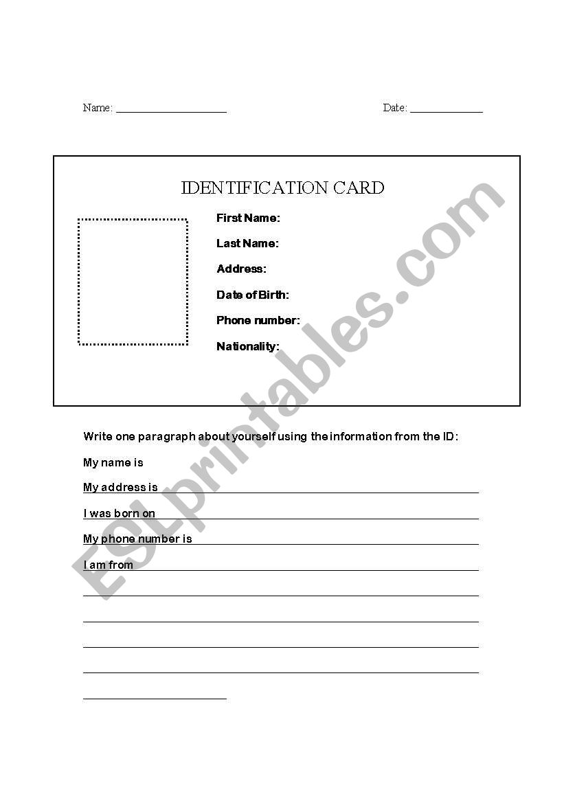 english-worksheets-id-card