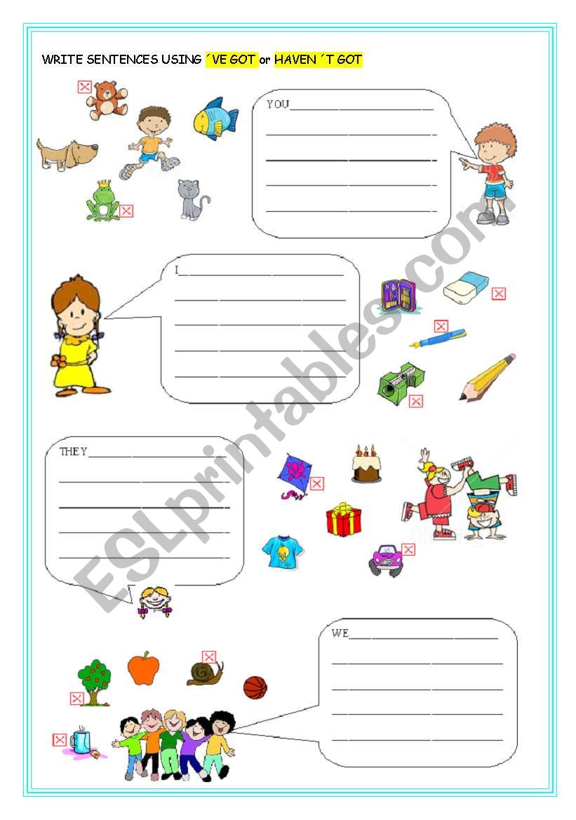 HAVE GOT / HAVEN´T GOT - ESL Worksheet By FLANCI