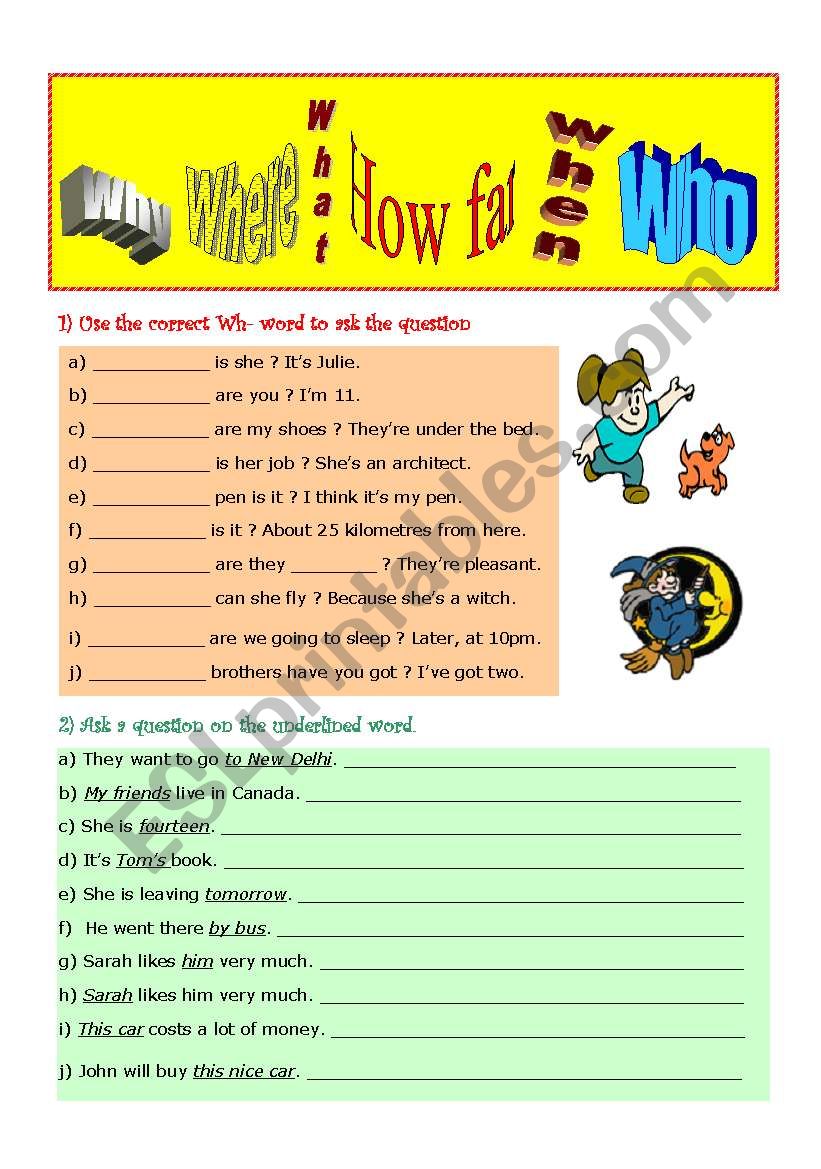 Wh Questions Worksheets Esl Worksheets Games4esl BE6