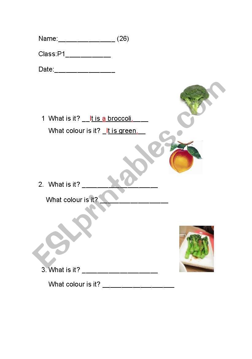 English exercise worksheet