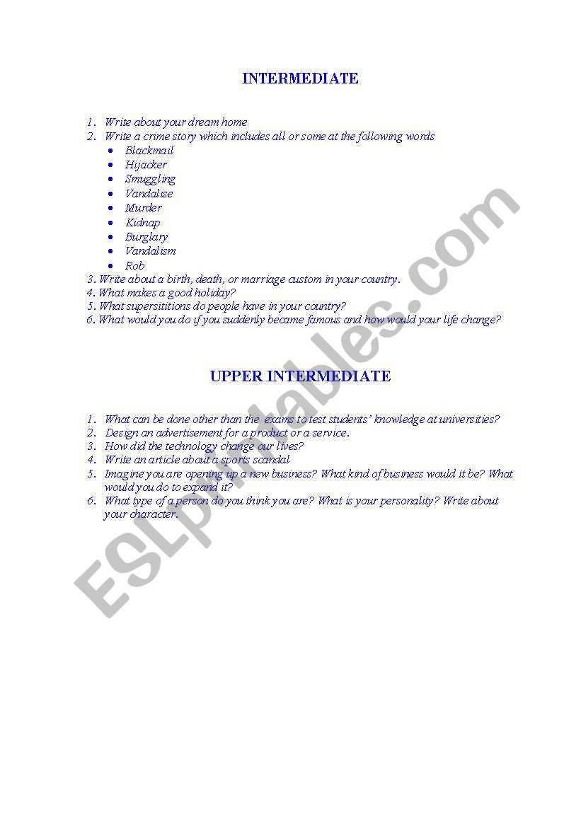 portfolios worksheet