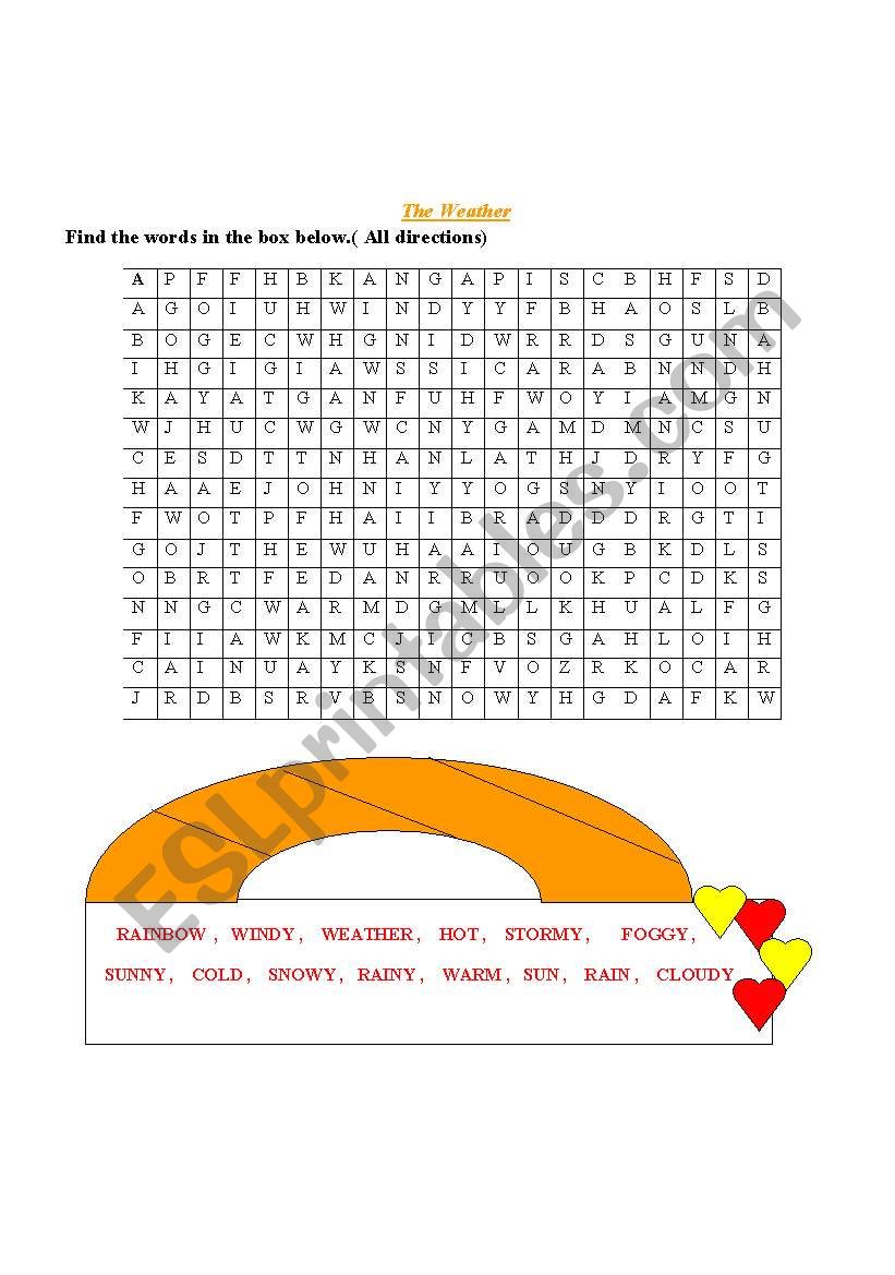 Weather worksheet