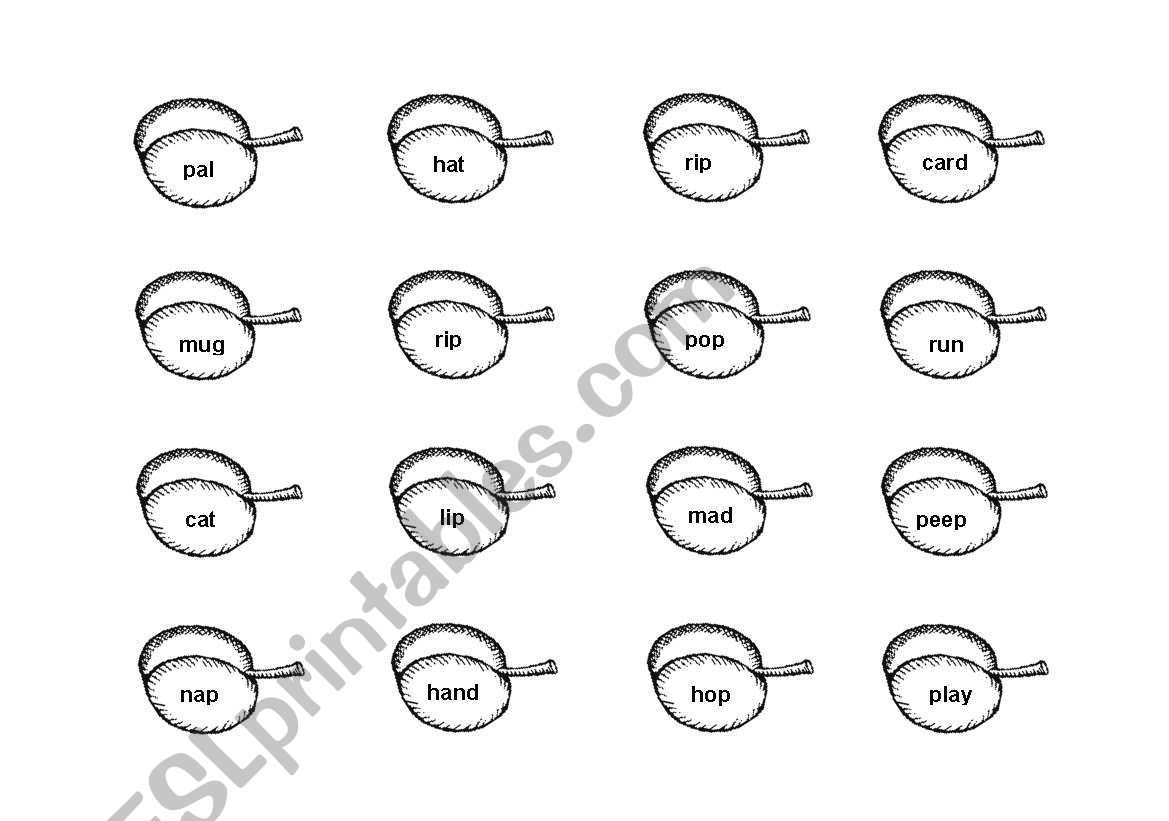 plum tree (p sound) worksheet