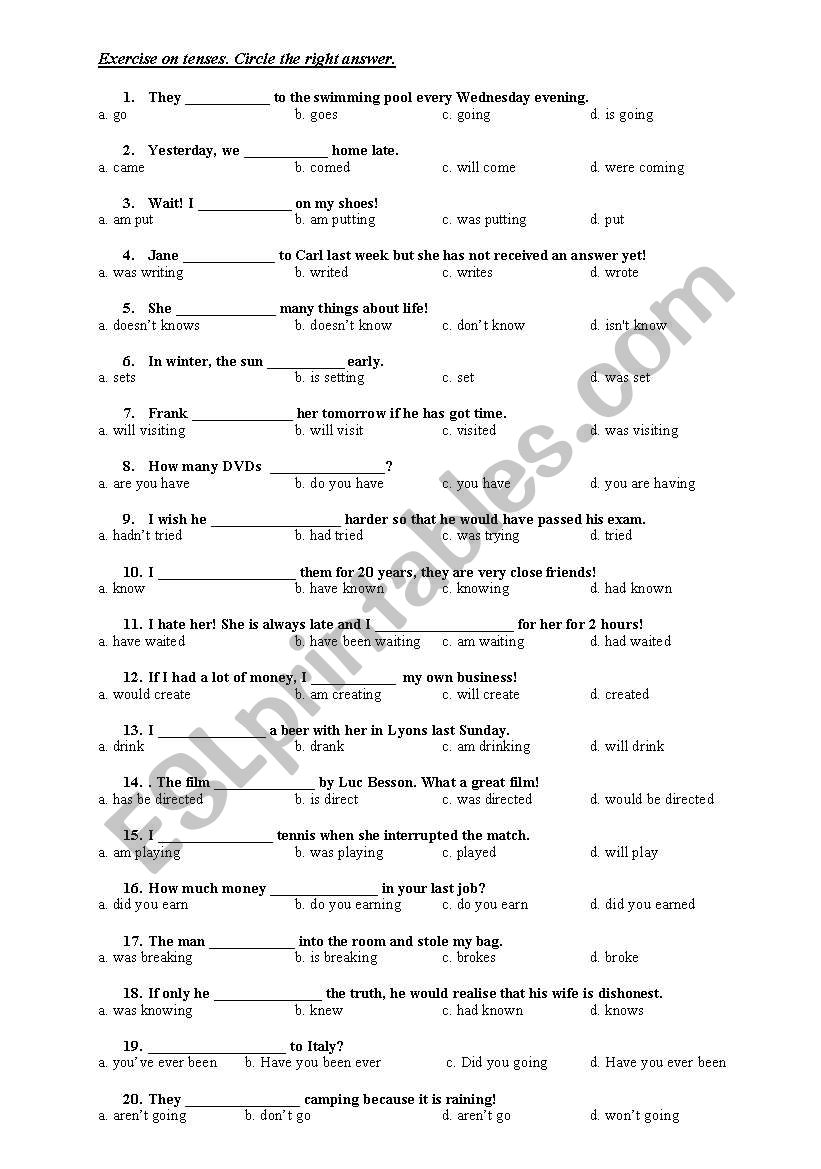 tenses-multiple-choice-questions-esl-worksheet-by-murielle