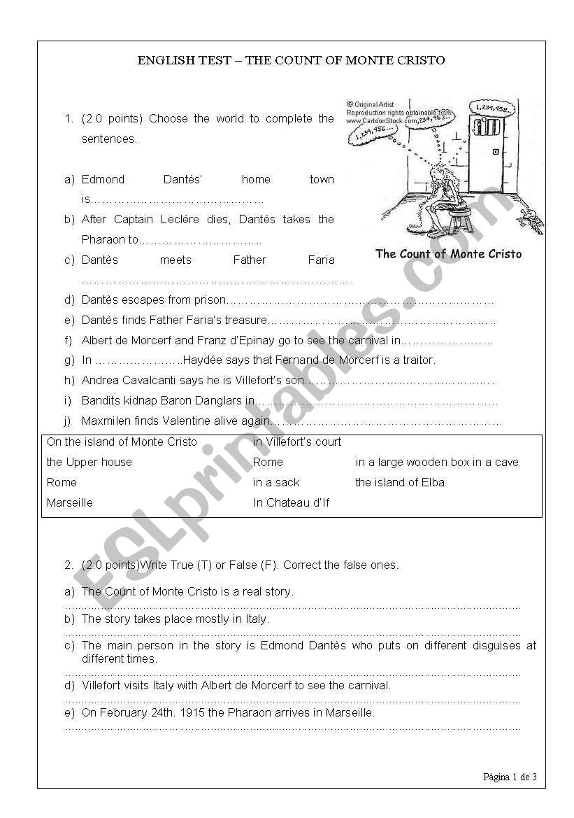 ENGLISH TEST worksheet