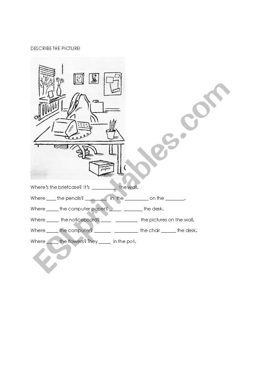 prepositions worksheet