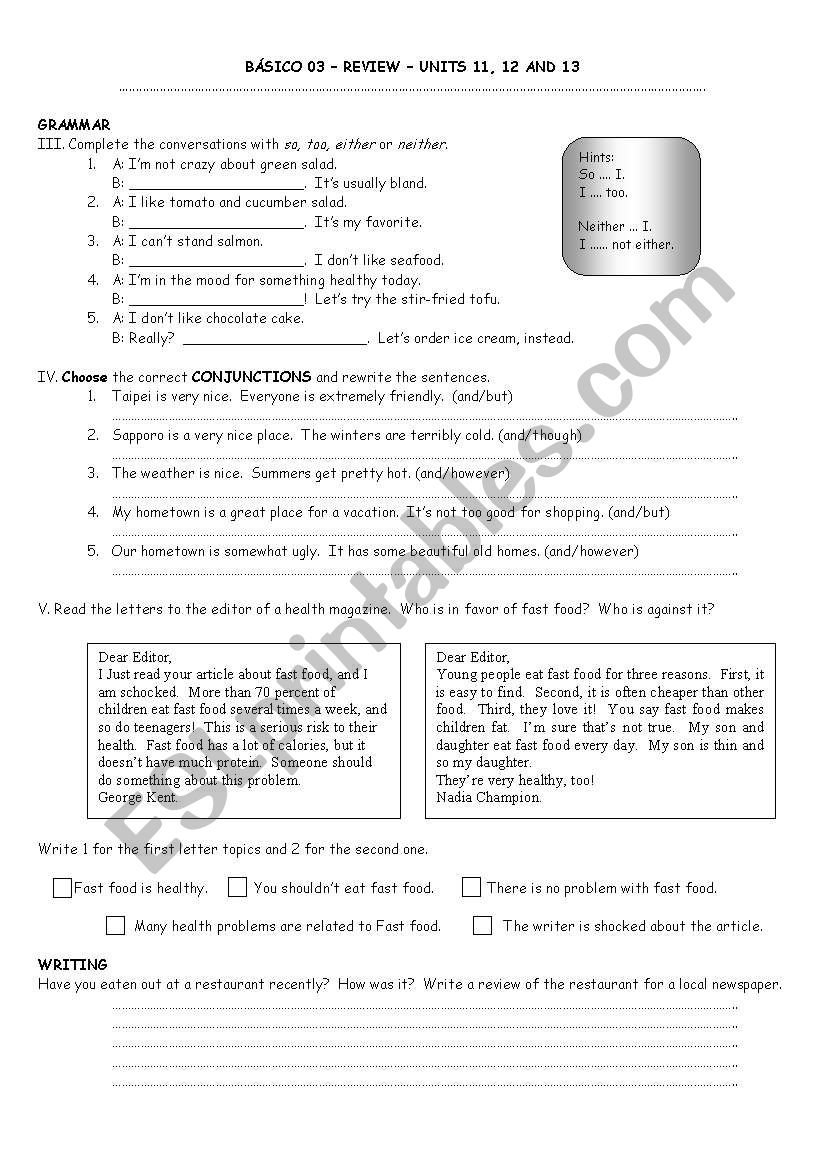 INTERCHANGE INTRO QUIZ UNIT AND ESL Worksheet By