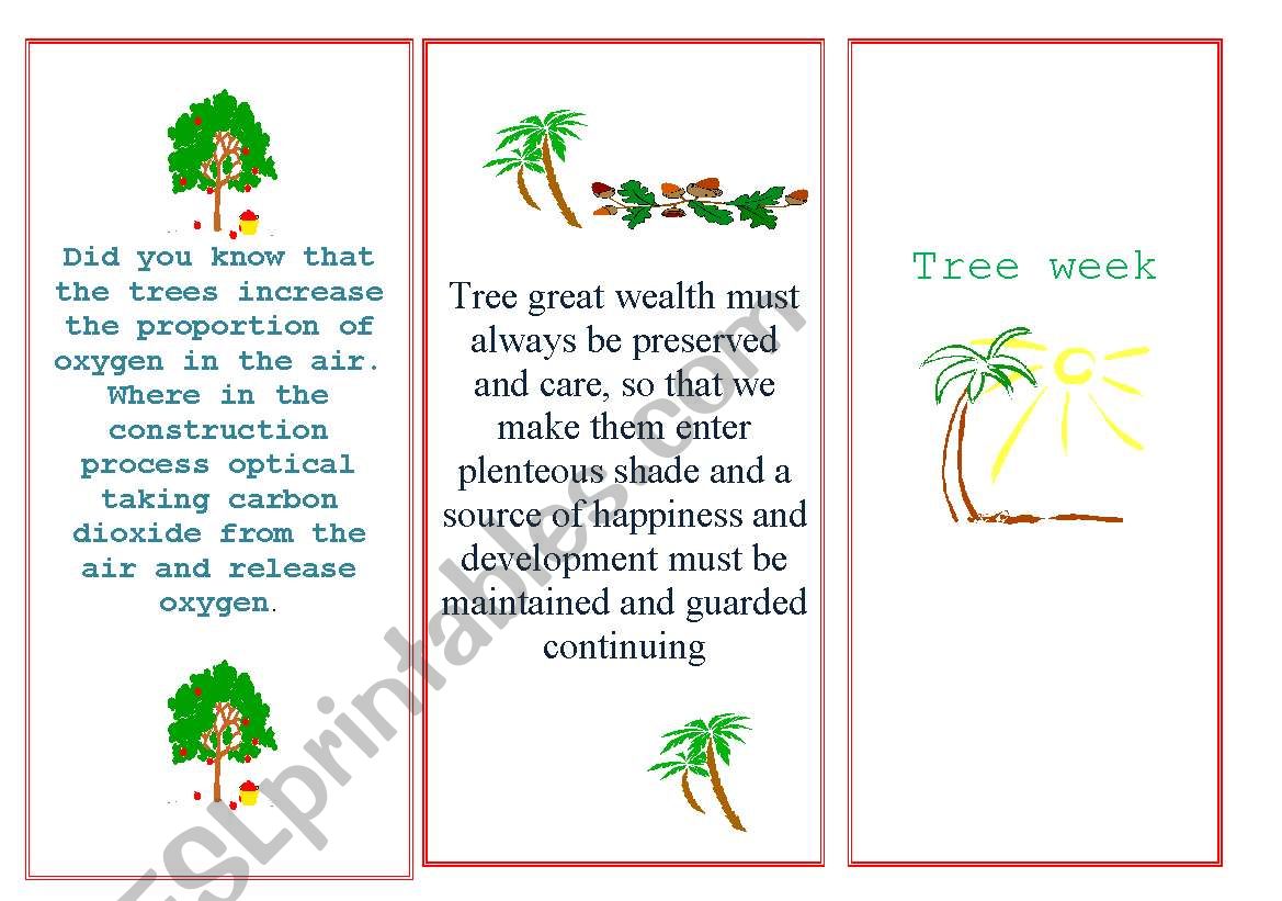 Tree  worksheet