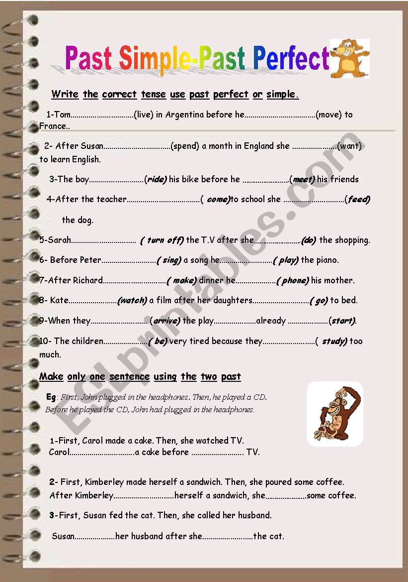 past-perfect-past-simple-esl-worksheet-by-sirah