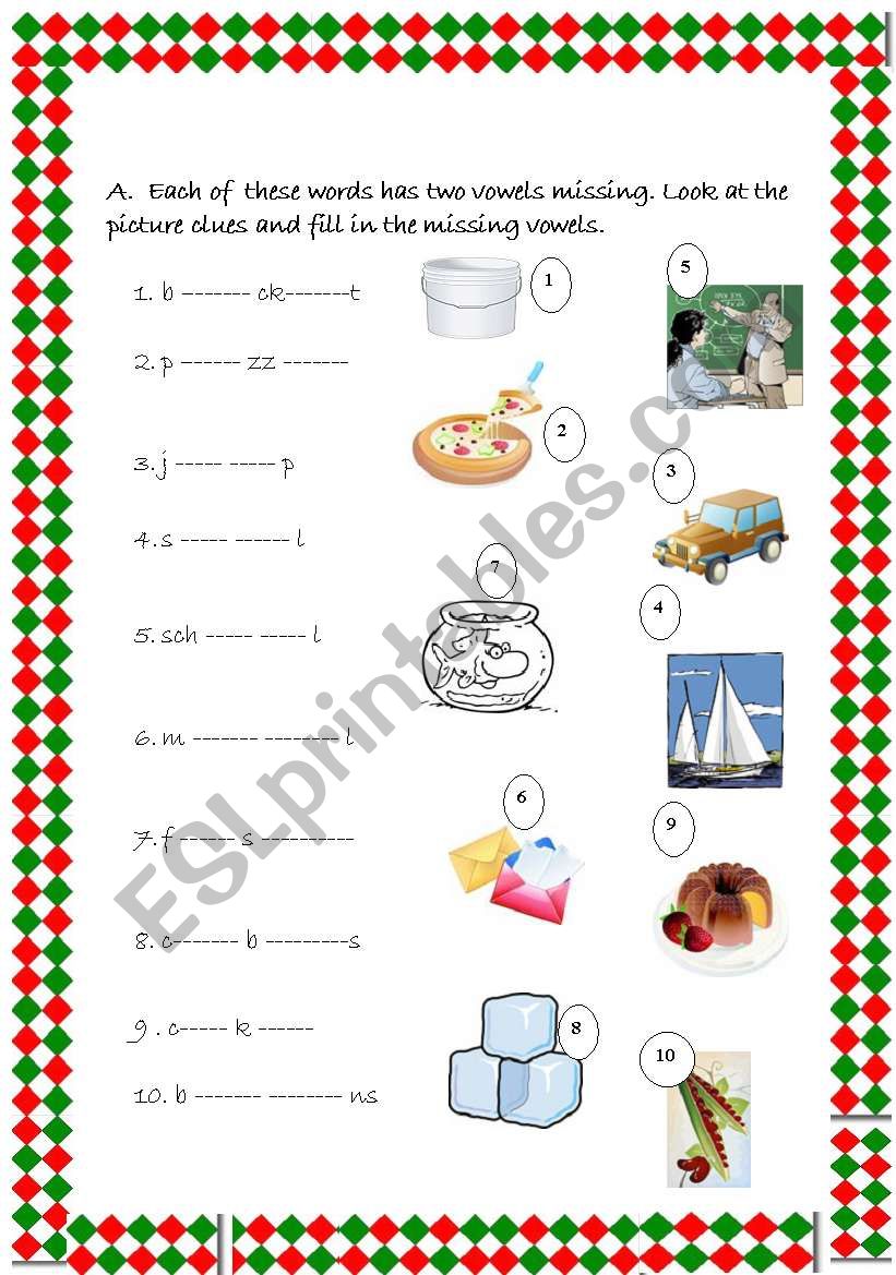 vocabulary worksheet