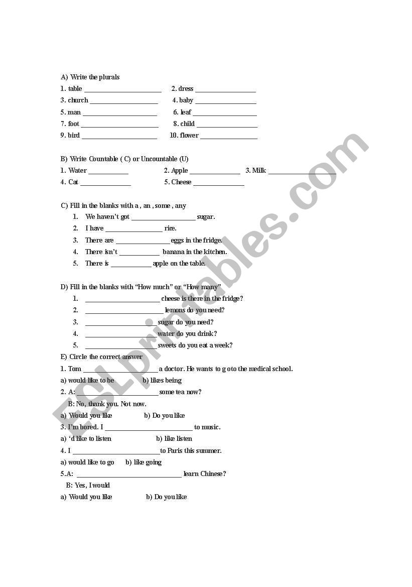 Spot on 6 - Unit 3 worksheet