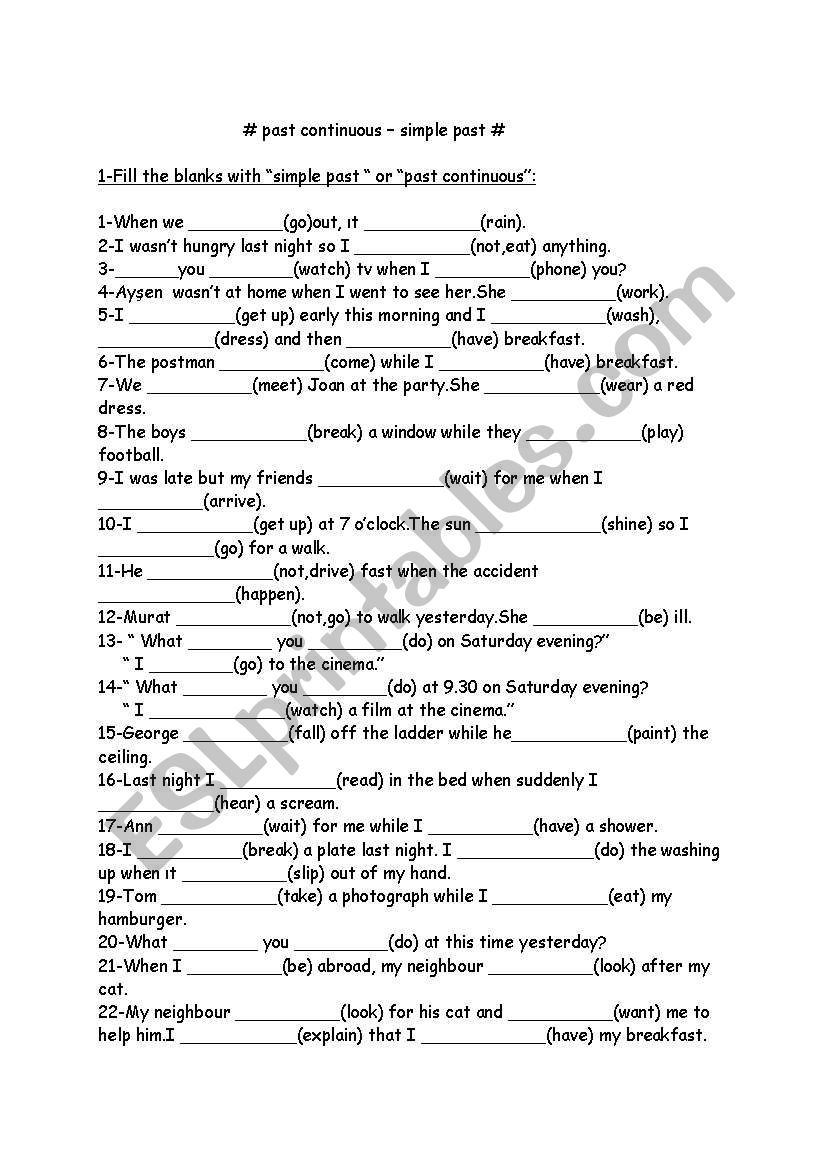 Correct Tense ESL Worksheet By Nazo82