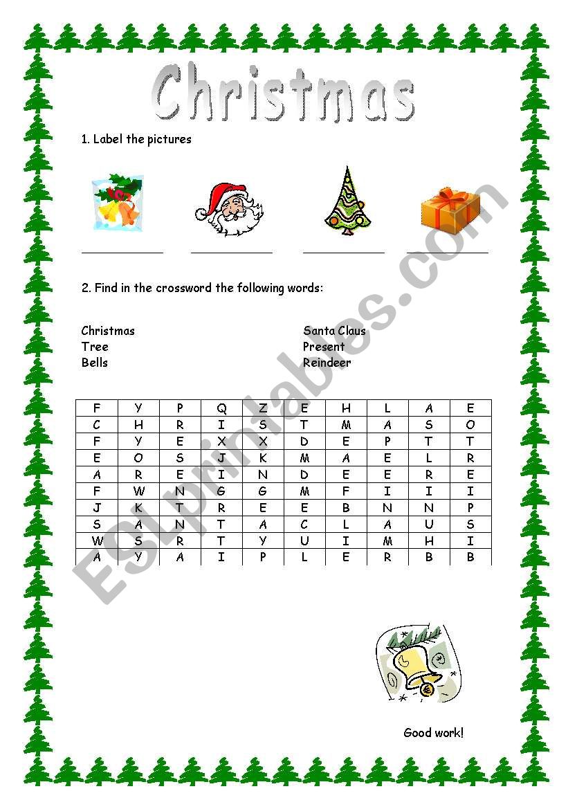 Christmas worksheet