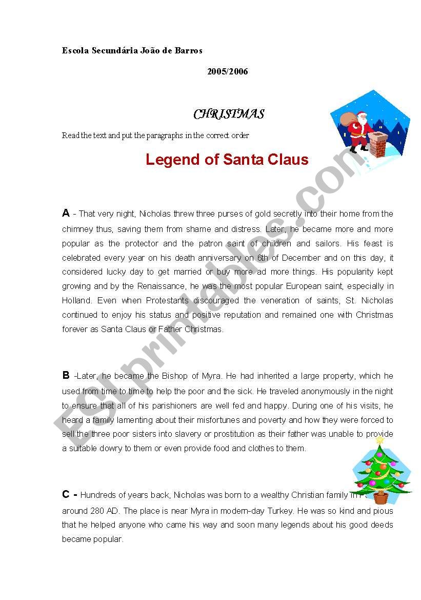 Christmas worksheet