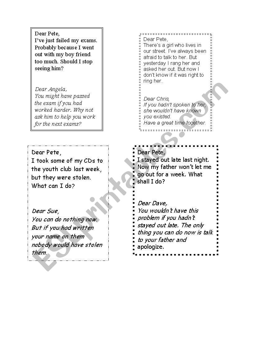 introduction of If patternIII worksheet