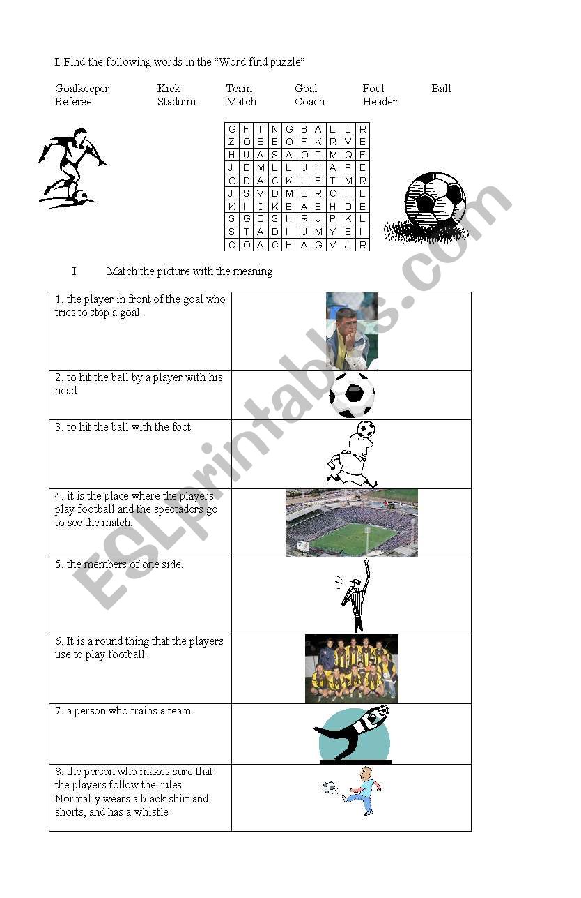 Sport  worksheet worksheet