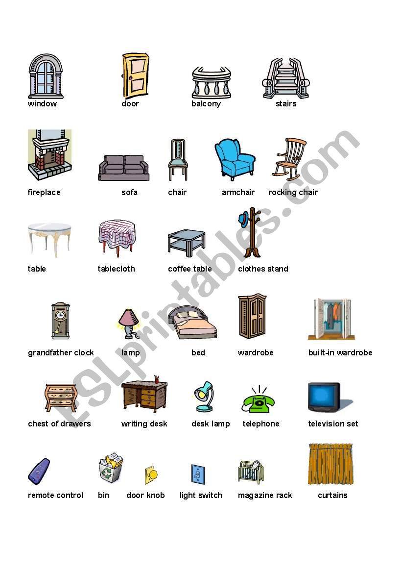 home-vocabulary-esl-worksheet-by-cucha