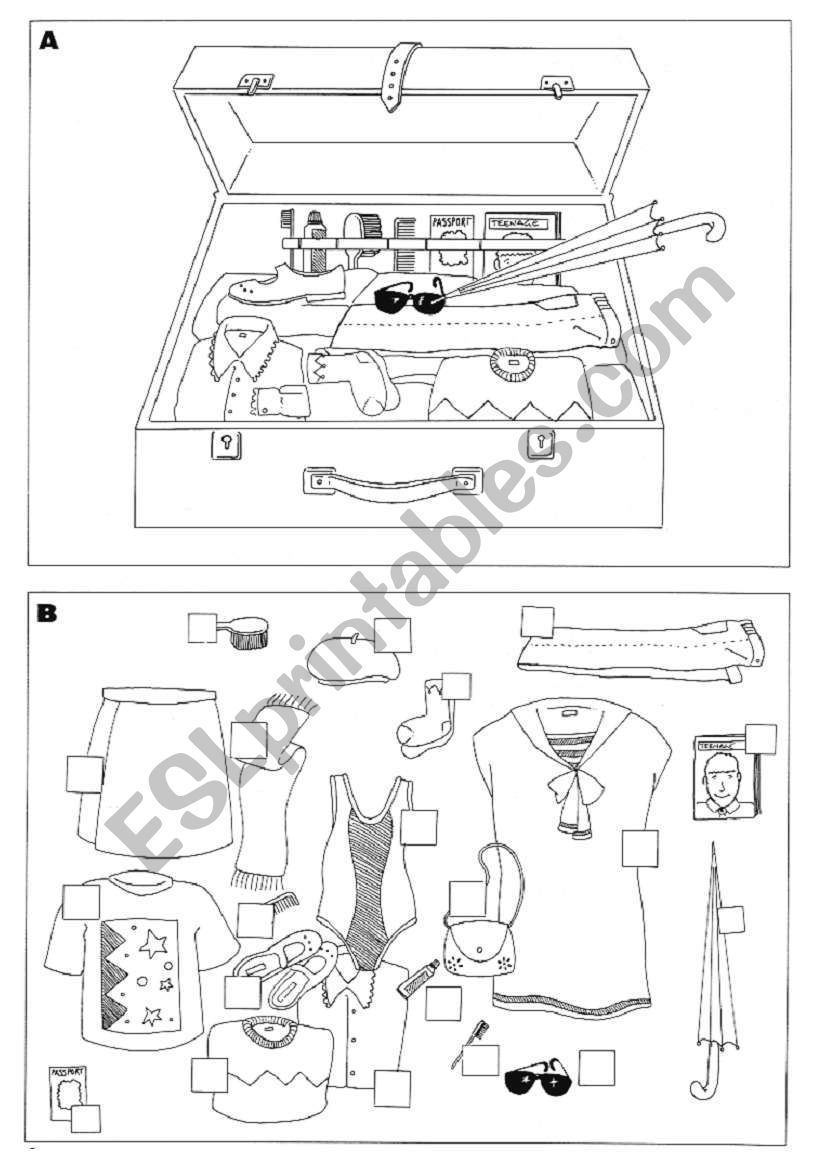 Your Suitcase worksheet