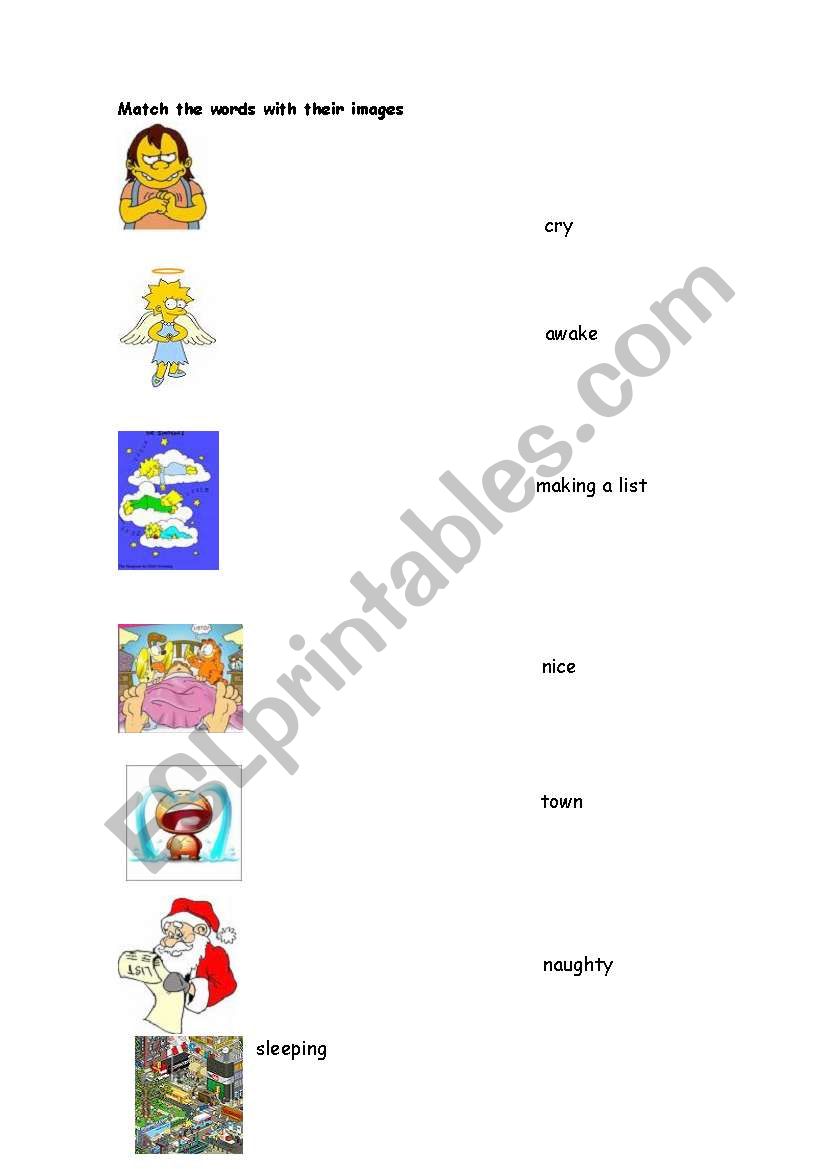 Santa Claus is Coming to town worksheet