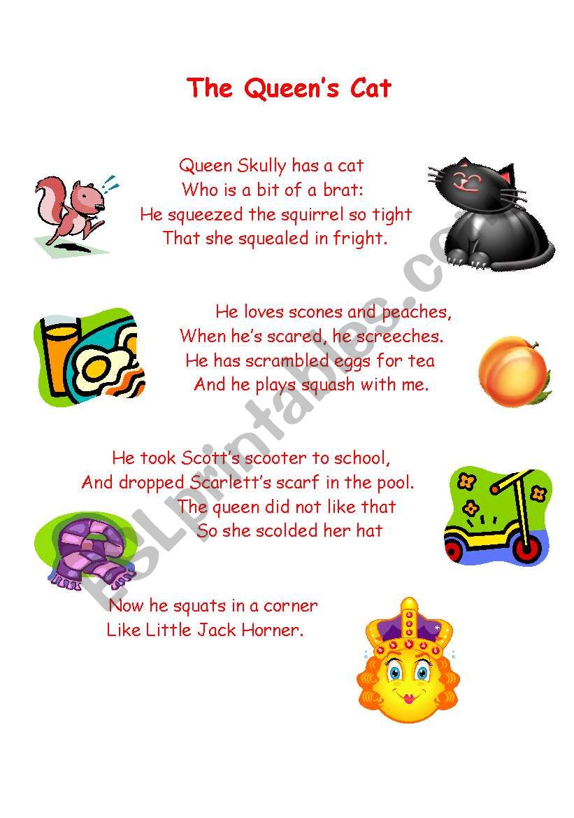 The Queen´s Cat - ESL worksheet by skist31