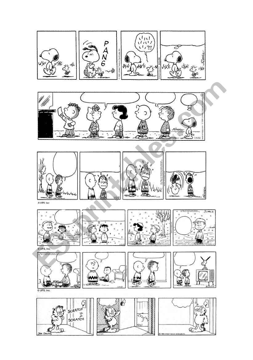 Blank Comic Strip With Characters Kahoonica