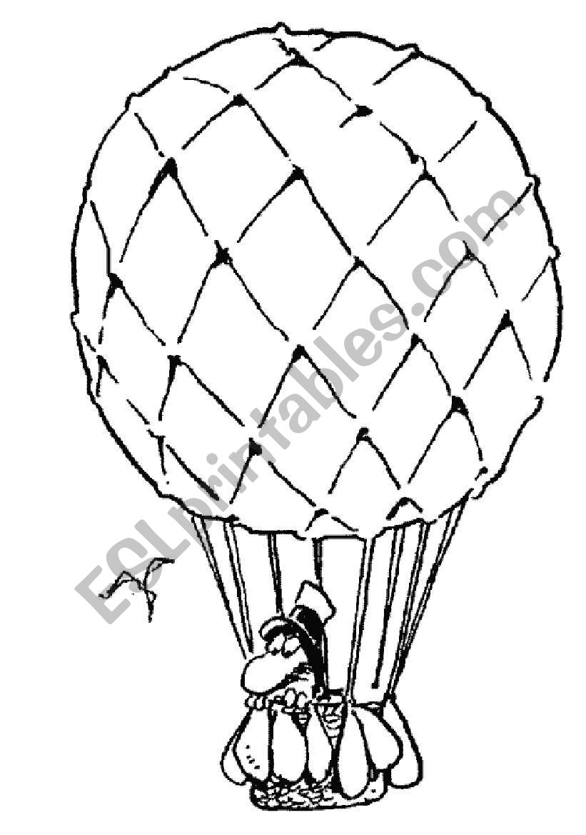 Irregular Verbs Balloon worksheet