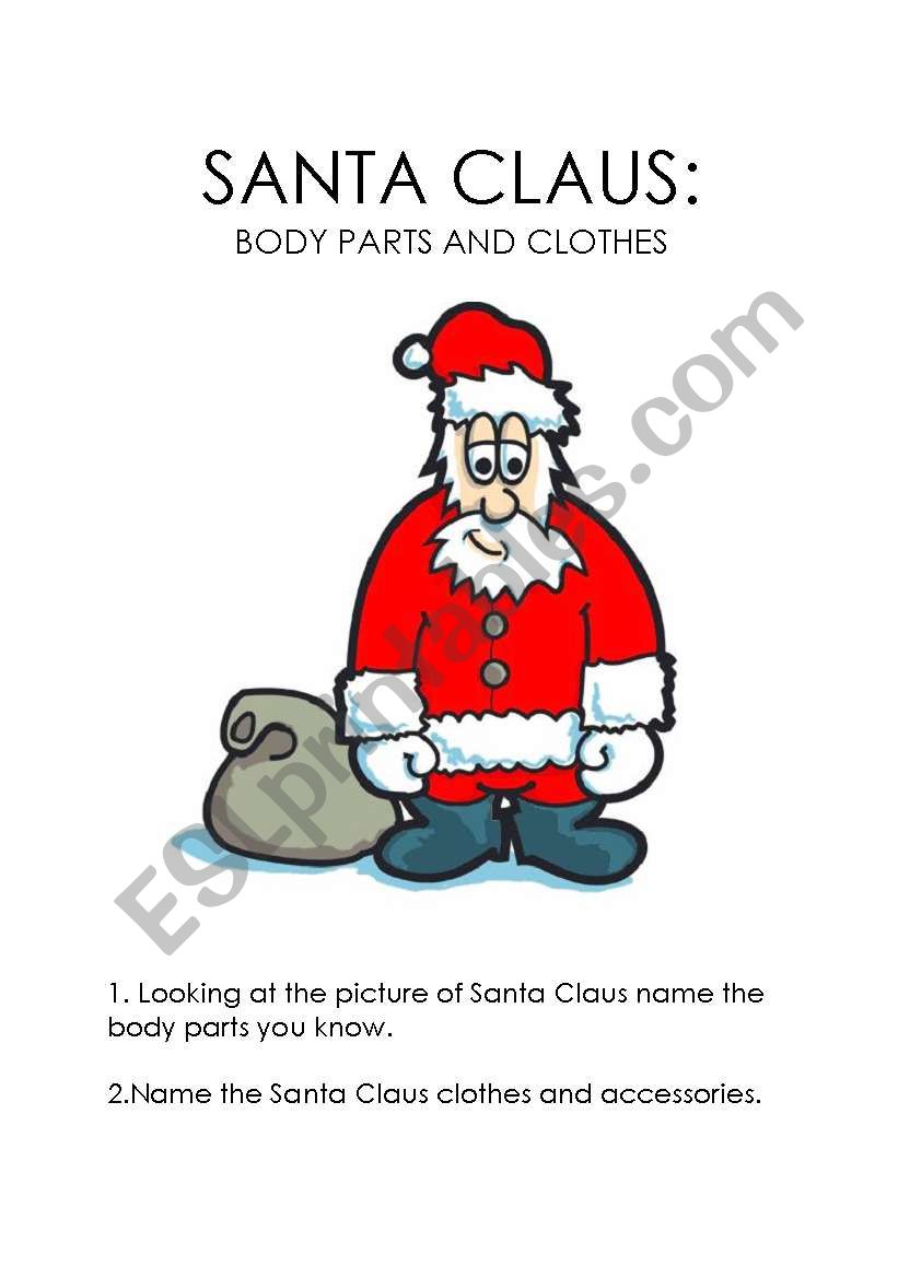 Santa Claus - body parts and clothes