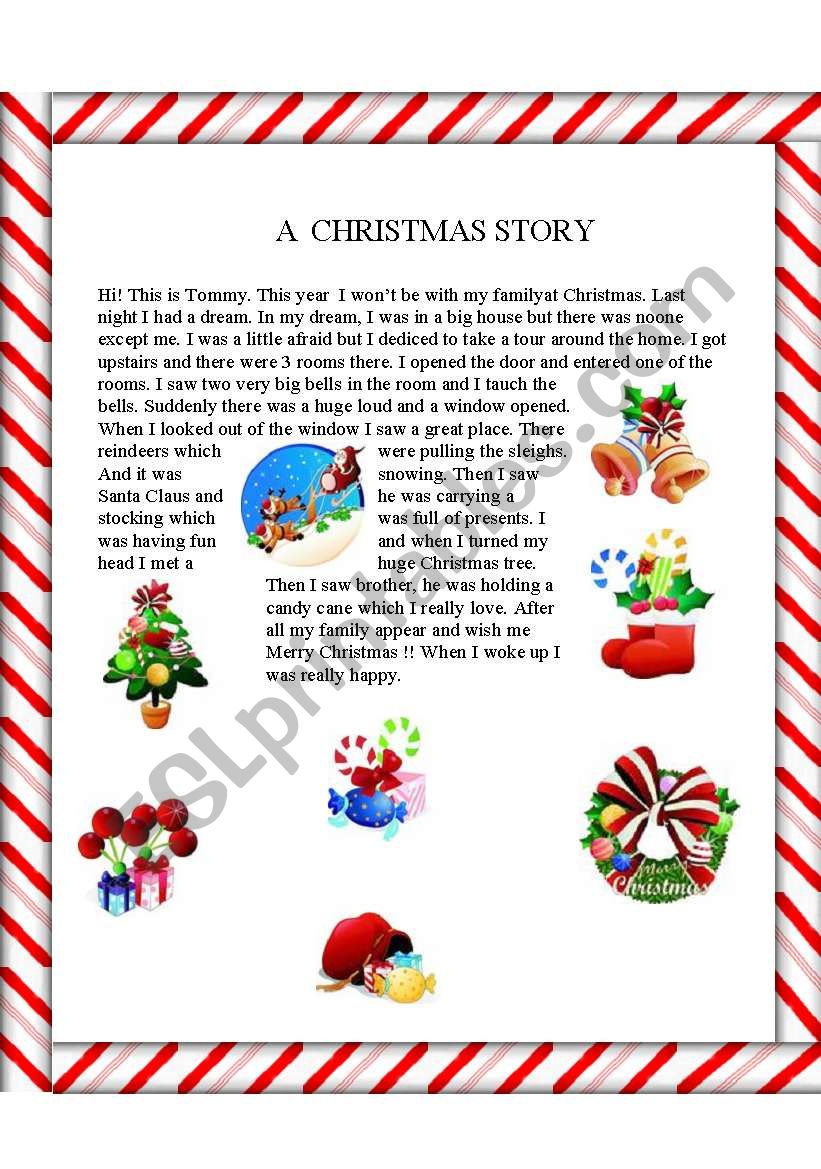 Christmas vocabulary - ESL worksheet by Nesquick