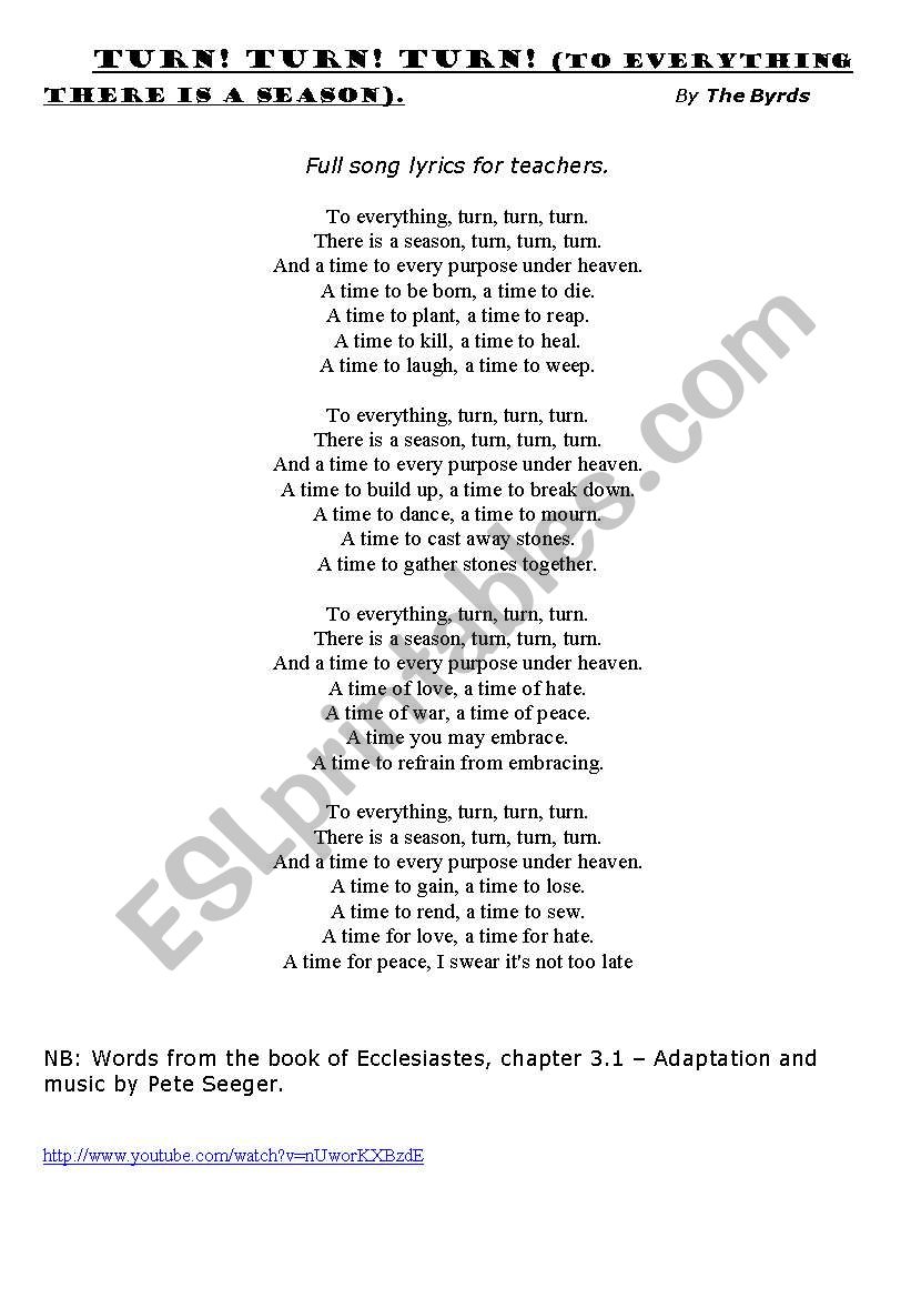 Tell Me Why, by The Byrds - lyrics with pdf