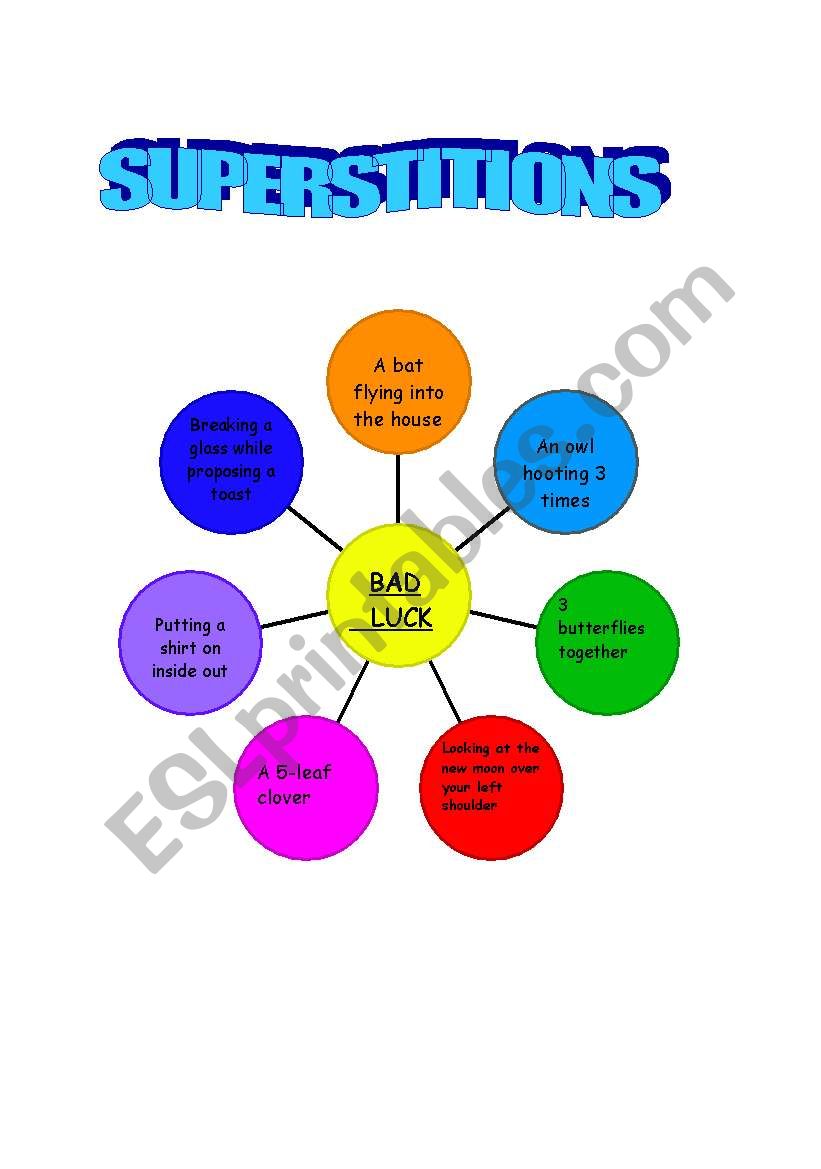 superstitions worksheet