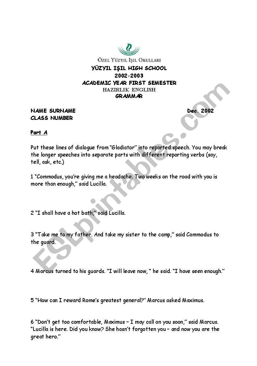 grammar study sheet worksheet