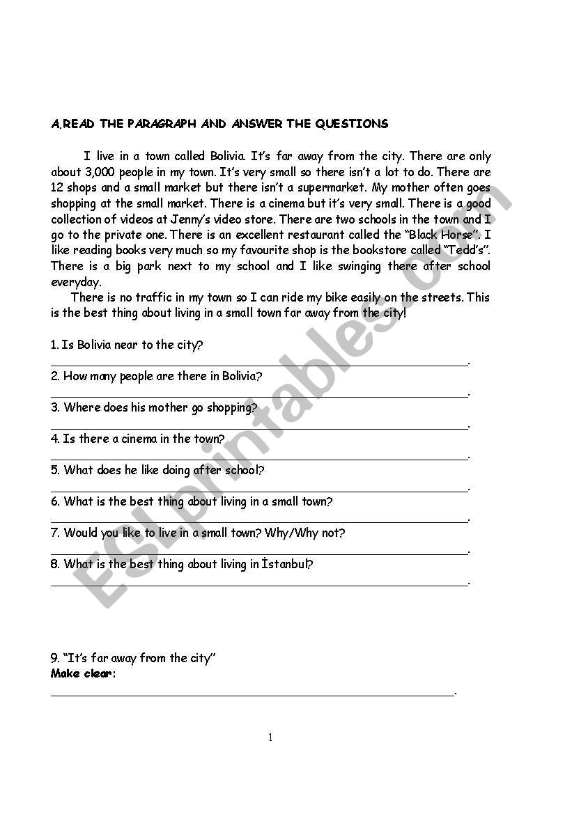 present tense worksheet