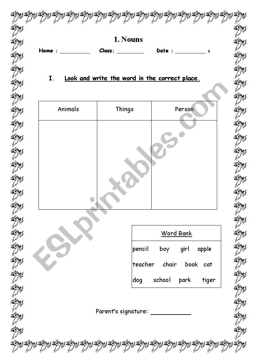 english worksheets review