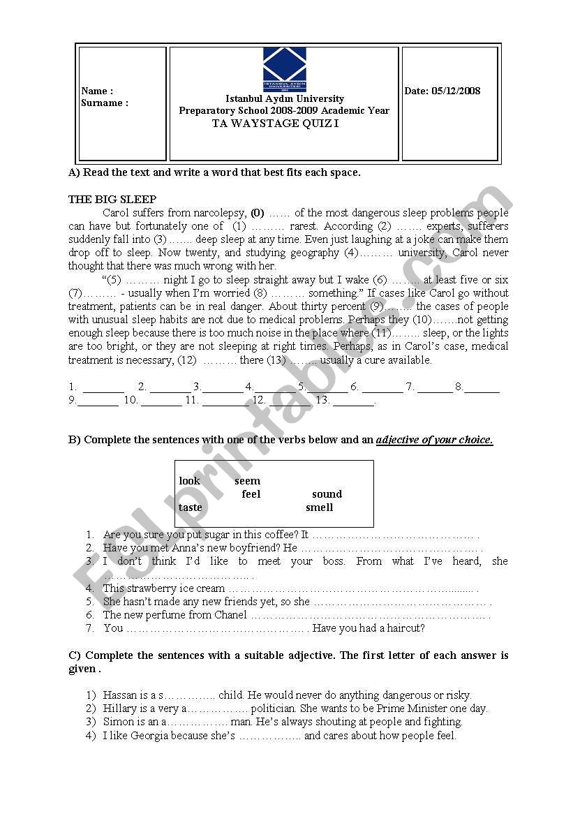 fce exam for intermediate students