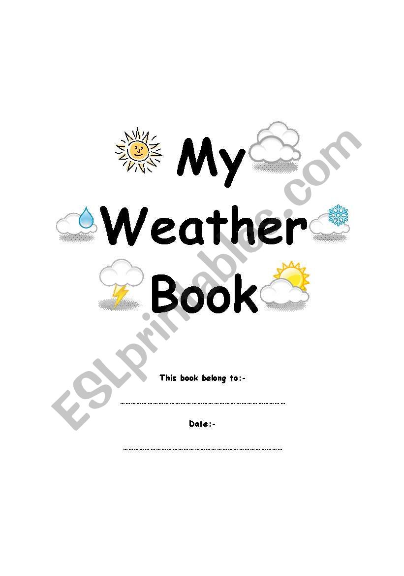 weather book pg 1 worksheet