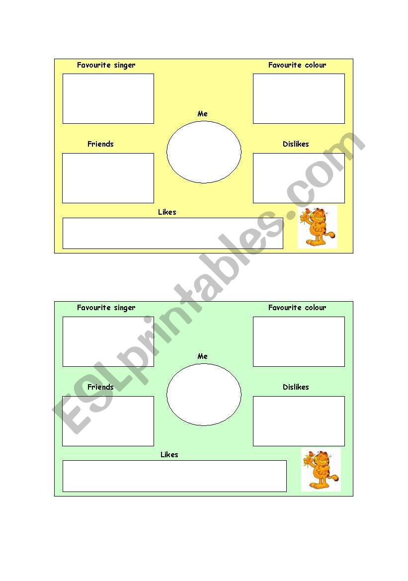 identity cards worksheet