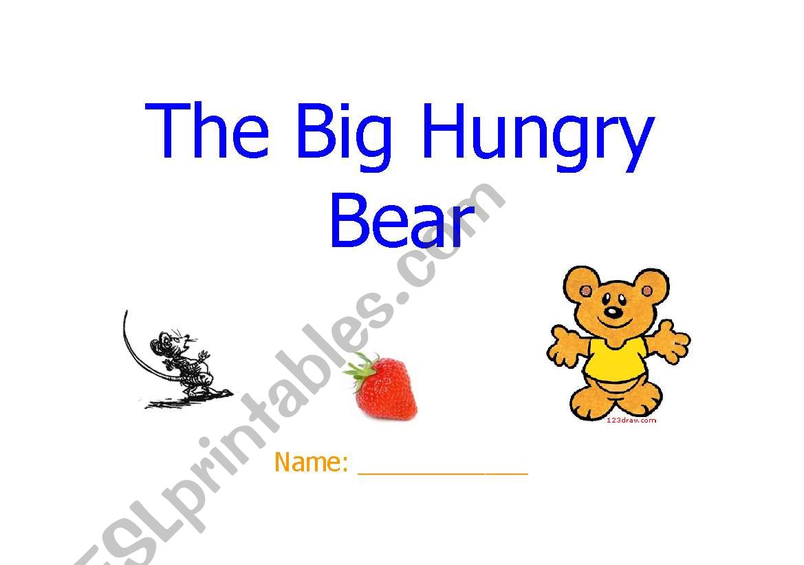 the big hungry bear coloring pages