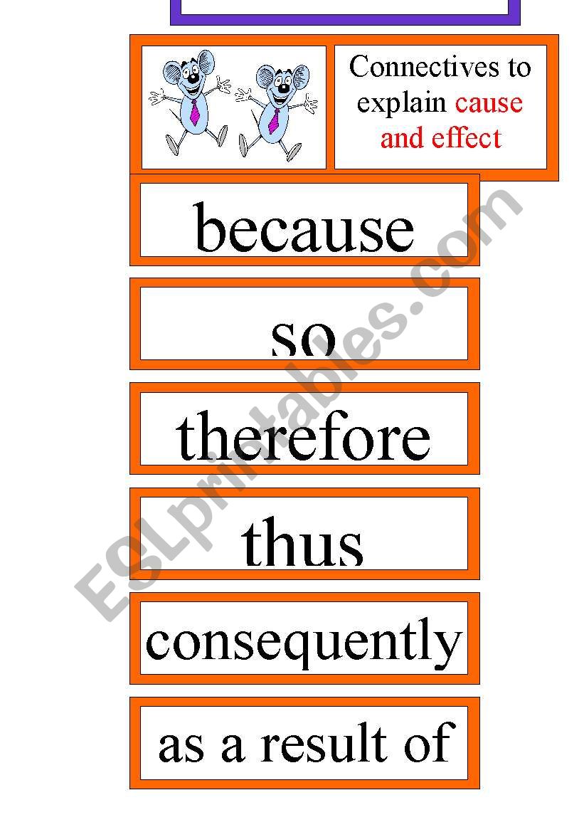 Connectives III worksheet