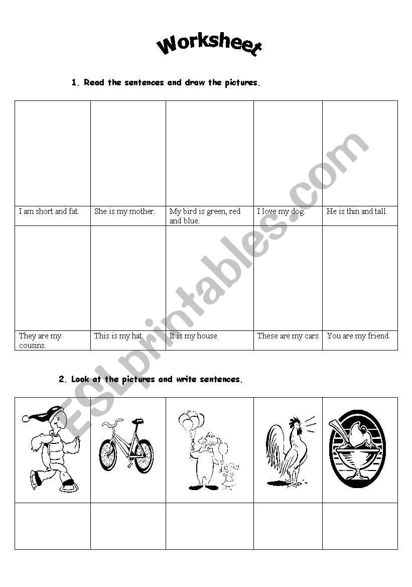 verb to be worksheet