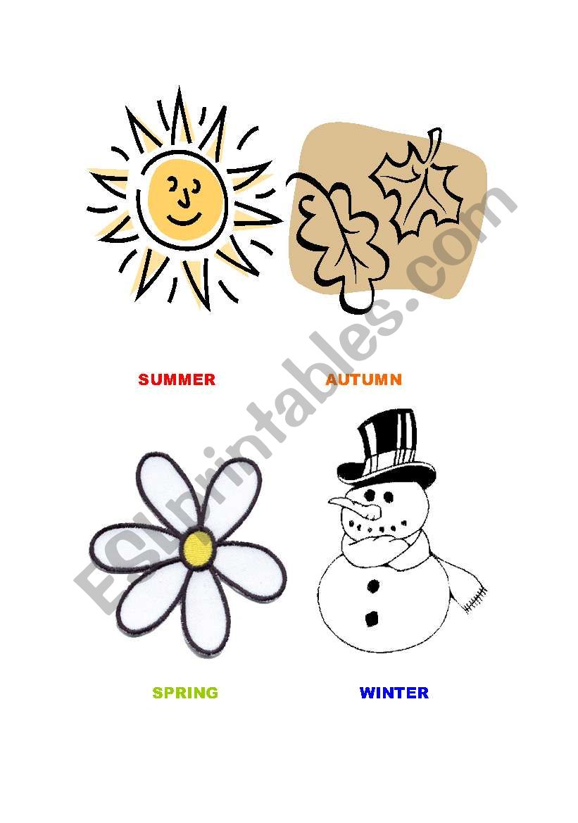 The seasons worksheet