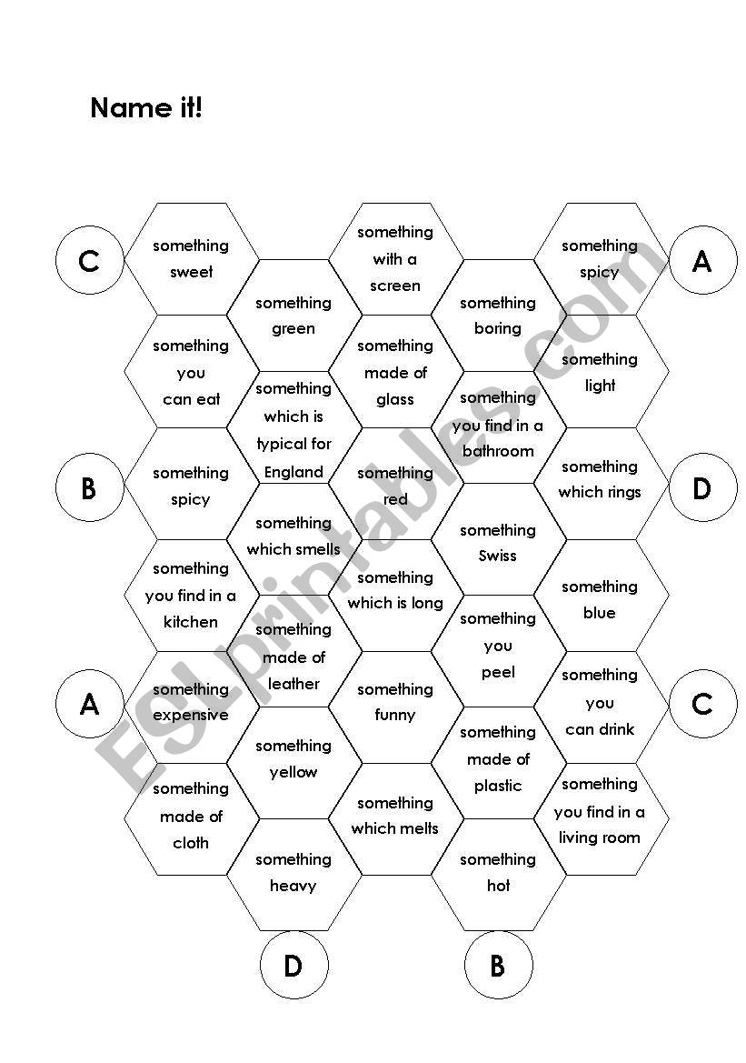 Name it! worksheet