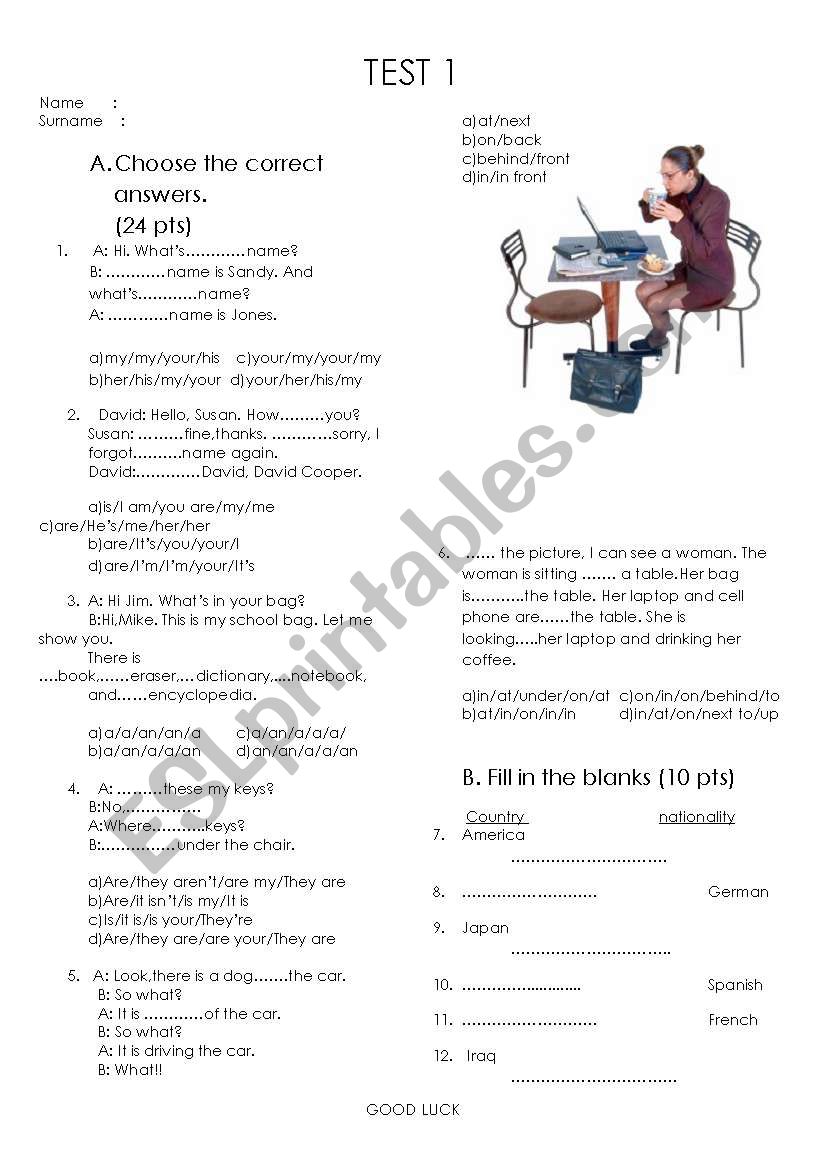 Test 1  Pg1 worksheet