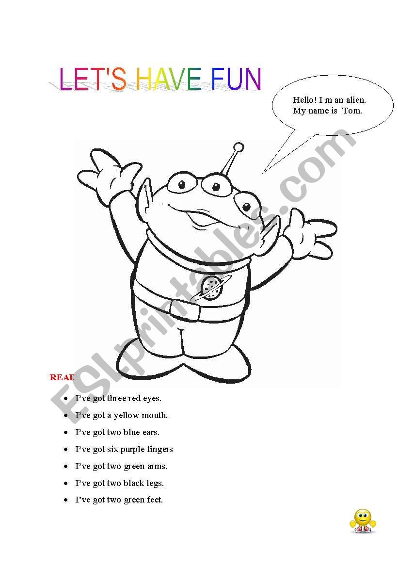 lets colour worksheet