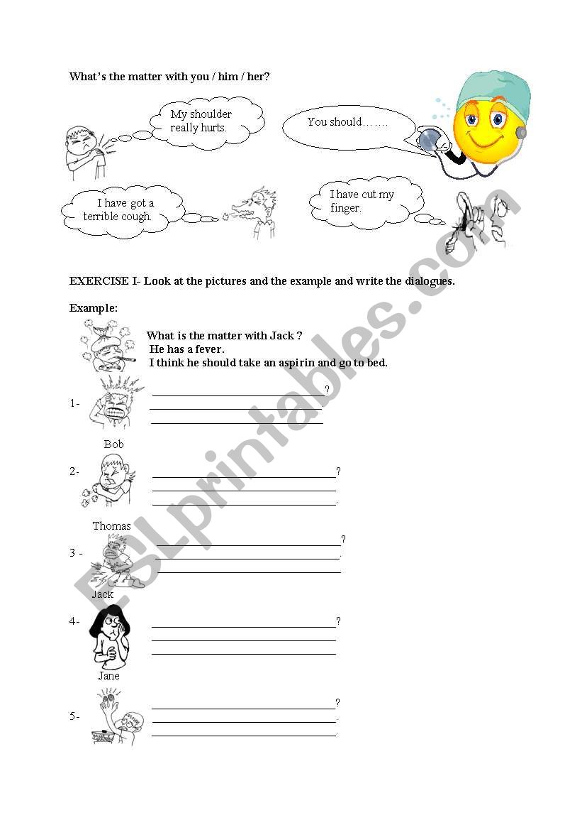 what is the matter with you? worksheet