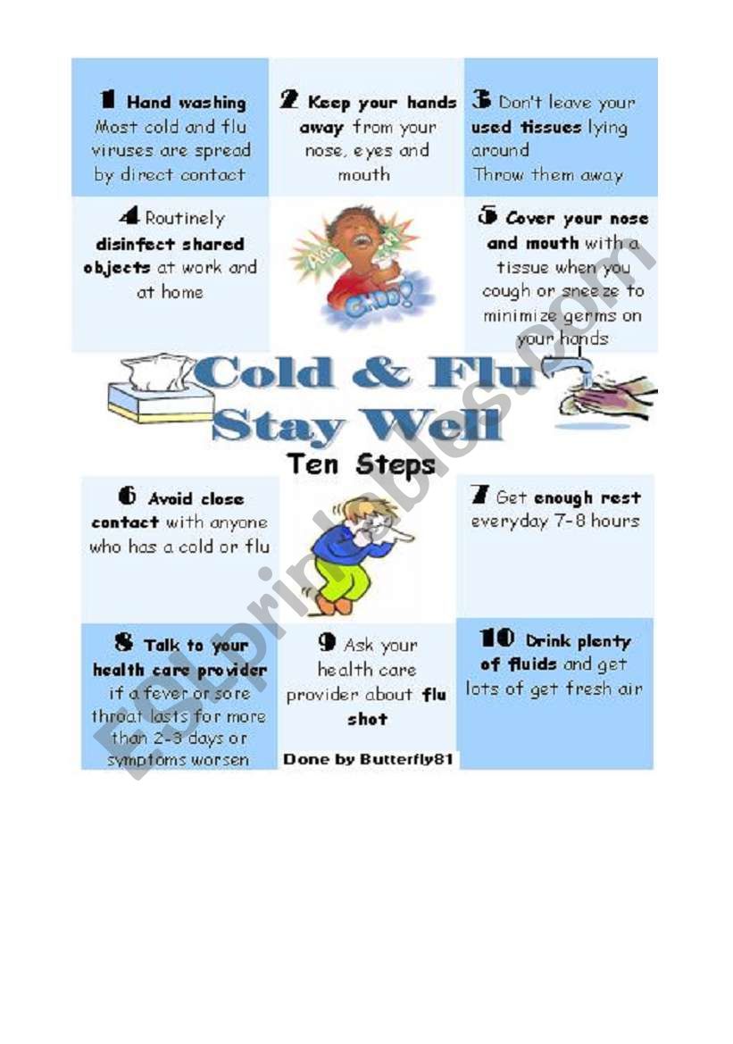 Cold & Flu  worksheet