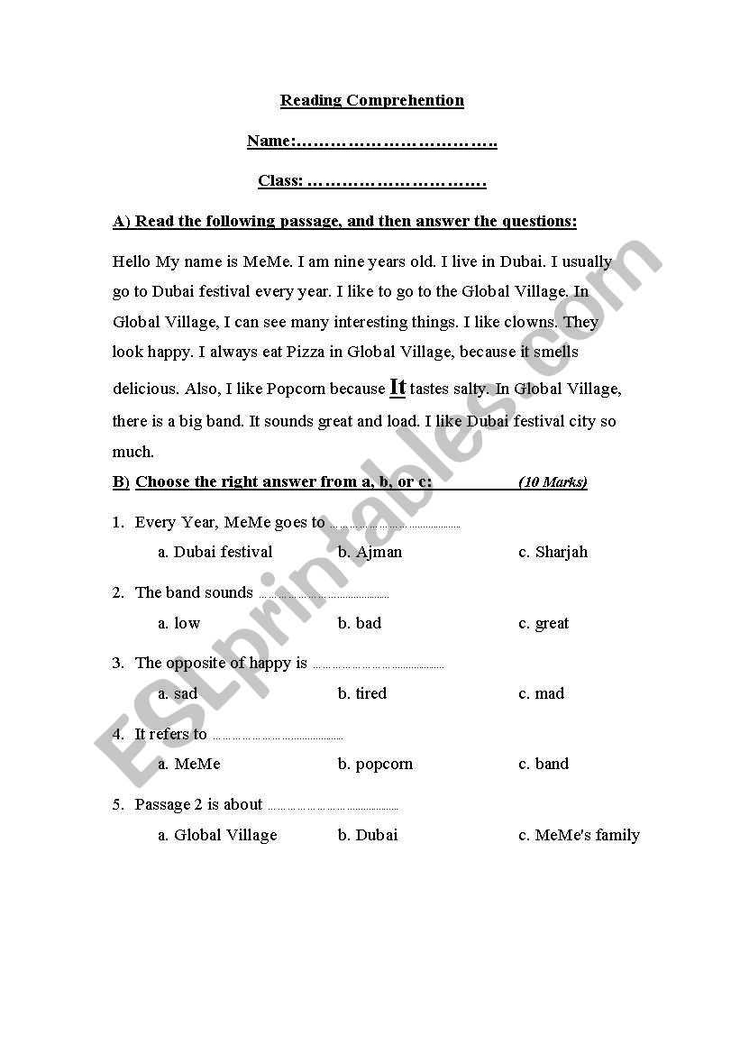 the five senses worksheet