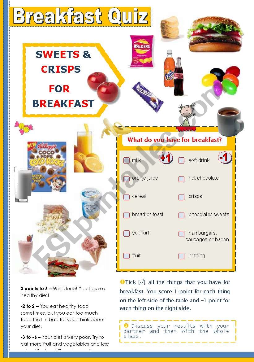 Breakfast Quiz - Students find out how (un) healthy their breakfast is ...