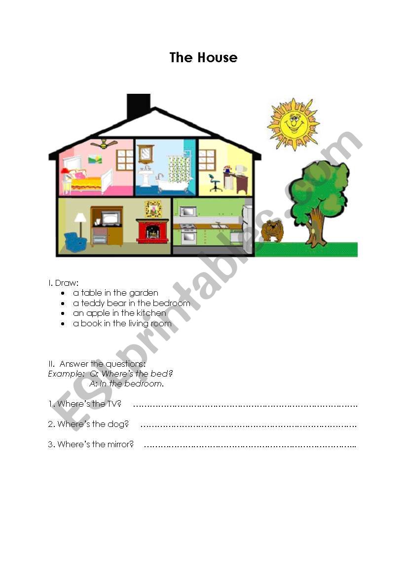 The House  worksheet