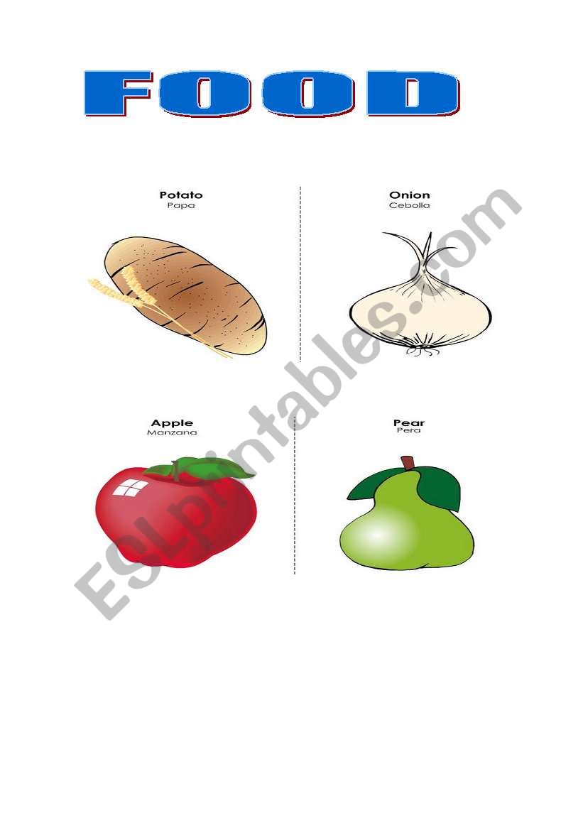 food 5 worksheet