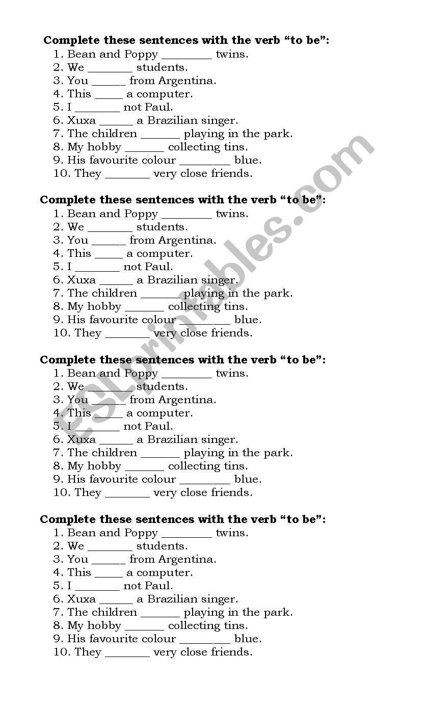assignment about verb